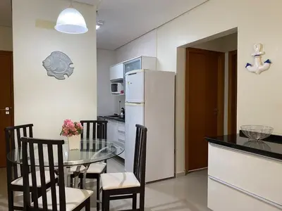 A cozinha ou kitchenette de B778 - Apto próx. do mar p/ 5 pessoas em Bombas SC