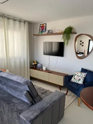 A planta de Apartamento com piscina a 100 metros da praia