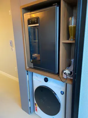 A planta de Apartamento com piscina a 100 metros da praia