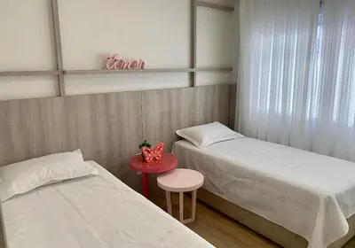 Uma cama ou camas num quarto em Varandas do Atlântico - O seu paraíso à beira mar