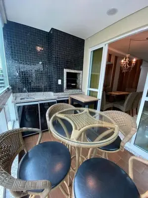 A planta de Lindo apartamento aconchegante na quadra do mar