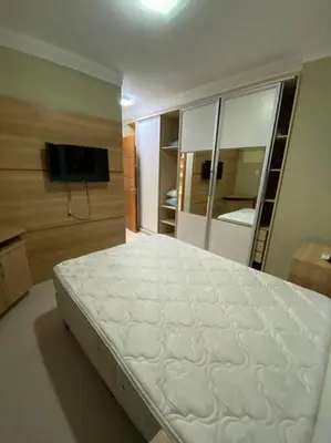 A planta de Lindo apartamento aconchegante na quadra do mar