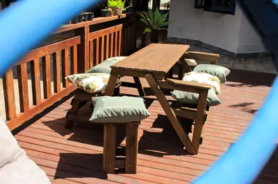 Uma varanda ou terraço em Pousada Maikai Garden