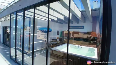 A planta de Cobertura fantástica apenas 70 metros da praia