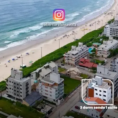 Cobertura fantástica apenas 70 metros da praia