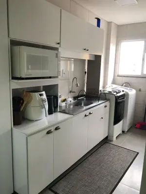 A cozinha ou kitchenette de Apto 70m² no centro de Porto Belo