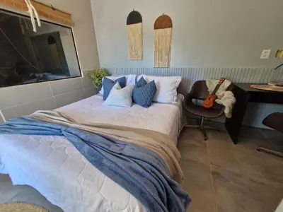 Uma cama ou camas num quarto em Balneário Camboriú - SUÍTE PRIVATIVA EXECUTIVA Suíte Shamá