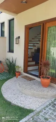 A planta de Casa Esmeralda duplex NOVA com piscina em Bombinhas, Mariscal