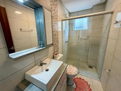 Uma casa de banho em Apartamento na linda Praia Palmas SC 3
