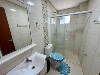Uma casa de banho em Apartamento na linda Praia Palmas SC 3