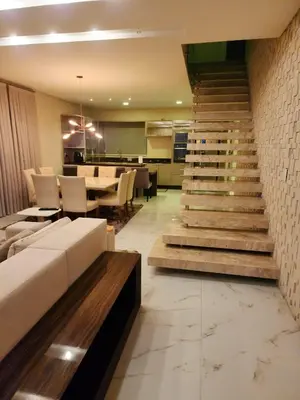 A planta de Casa de alto padrão com piscina