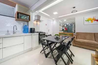 A cozinha ou kitchenette de Bombinhas Summer Beach APT 333