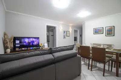 Uma área de estar em DCA41 - Churrasq, Garagem, 3 DR Climatizados
