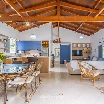 Casa 4Q c/ churrasq. 100m da praia JAT0355