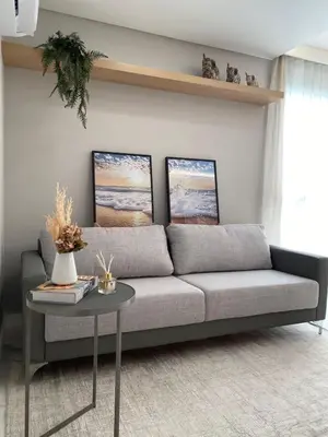A planta de 165- Apartamento de 3 quartos na praia de Canto Grande