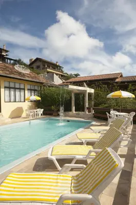 A planta de Pousada Cabanas Porto Belo