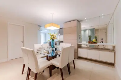 A cozinha ou kitchenette de Boulevard - Apartamento Pertinho da Praia