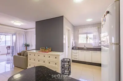 A planta de Apto Encantador Vista Mar em Porto Belo RCS701