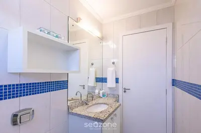 A planta de Apto Encantador Vista Mar em Porto Belo RCS701