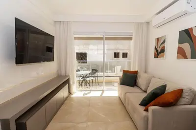 A planta de Terrazzo 503B - Apto 2 quartos em condomínio de luxo à 300 metros da Praia de Bombas