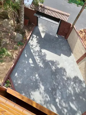 A planta de Casa na Praia em Porto Belo - Araçá