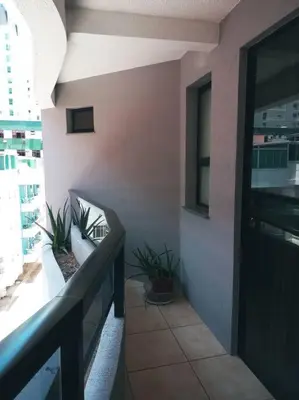 Uma varanda ou terraço em Apartamento de frente para o mar