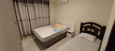Uma cama ou camas num quarto em Casa no centro da praia de Mariscal perto do mercado e comércio em geral