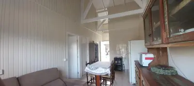 A cozinha ou kitchenette de Casa com piscina A 250 METROS DA PRAIA de Canto Grande BOMBINHAS