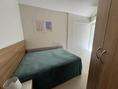 Uma cama ou camas num quarto em Salema 202 - apartamento 02 dormitórios