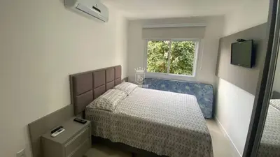 Uma cama ou camas num quarto em A38 - Vienna Park Apartamento 2 dormitórios