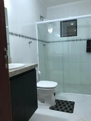 A planta de Casa Athos - 4 quartos - piscina - 150 m da praia