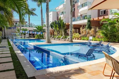 A planta de Apartamento em Condominio com Piscina e Jacuzzi