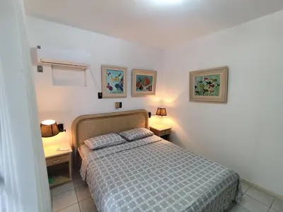Uma cama ou camas num quarto em Quadra Mar - Barra Sul 3 Q - Balneario Camboriu - Sc