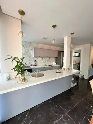 A cozinha ou kitchenette de Beach House Delegado Marcio