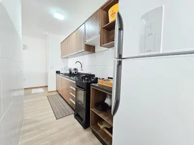 A cozinha ou kitchenette de 105 - Apto com 02 quartos na Praia de Bombas