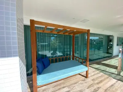 A planta de Cód 121 - Apartamento á 280m do mar