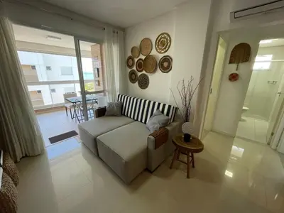 Uma área de estar em Cód 95 - Apartamento amplo e decorado