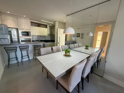 A cozinha ou kitchenette de Cód 68 - Apartamento á 200m do mar