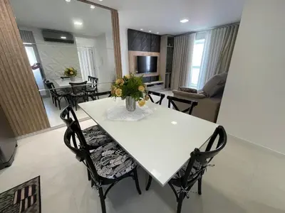 Uma área de estar em cód 140 - Apartamento aconchegante e decorado