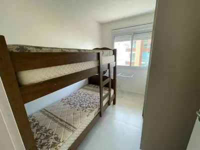 Uma cama ou camas num quarto em cód 140 - Apartamento aconchegante e decorado