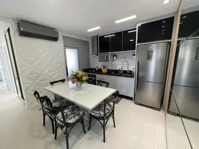 A cozinha ou kitchenette de cód 140 - Apartamento aconchegante e decorado