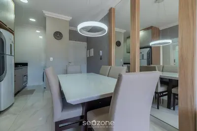 A cozinha ou kitchenette de Apt 2Q Moderno 80m da Praia de Mariscal IML0107