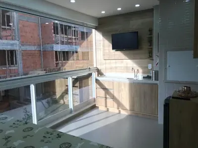 A planta de Cód 49 - Apartamento belíssimo com sacada gourmet