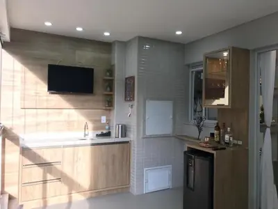 A planta de Cód 49 - Apartamento belíssimo com sacada gourmet