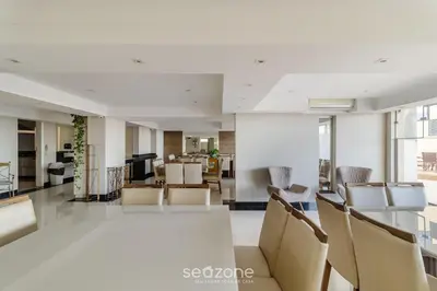 A cozinha ou kitchenette de Apto aconchegante 3Q com varanda vista mar CET1702