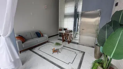 A planta de 017 - Lindo apartamento na praia de Bombas