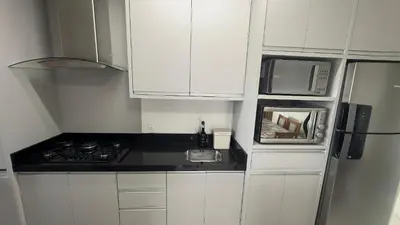 A planta de 017 - Lindo apartamento na praia de Bombas
