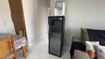 A planta de 017 - Lindo apartamento na praia de Bombas