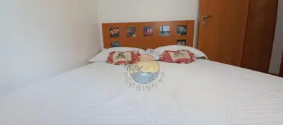 Uma cama ou camas num quarto em Apartamento Alto Padrão com 5 Quartos Próximo a praia e ao shopping Russi Russi