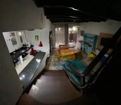 A planta de Linda Casa com 03 Dormitórios - 30 Metros até até a Praia